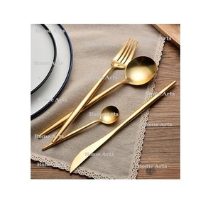 Juego de 6 cubiertos de latón de calidad premium con tamaño personalizado para uso en hoteles y restaurantes. - Product Image 3