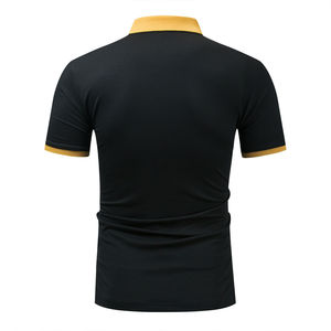 Polo de algodón para hombre, camiseta informal de manga corta con retales y diseño personalizado, precio al por mayor, nuevo - Product Image 6