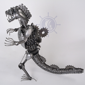 Độc đáo Robot Khủng Long Mô Hình <span class=keywords><strong>DIY</strong></span> kim loại điêu khắc và món quà mới lạ cho những người yêu thích khủng long trên một hung hăng (44lx26wx44h cm) - Product Image 3