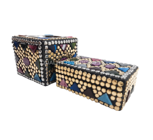 เตาเผาบาคูร์งานฝีมือคุณภาพสูง ดีไซน์ตะวันออกกลาง แบบออลอินวัน ปรับแต่งได้ ผลิตจากไม้ เรซิ่น ทองเหลือง ฝังโลหะ กลิ่นกุหลาบอินเดีย - Product Image 5