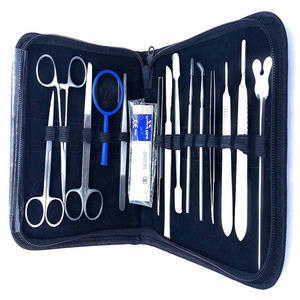Kit de instrumentos quirúrgicos para estudiantes, kit de instrumentos quirúrgicos de sección de cirugía menor, 14 Uds. - Product Image 1