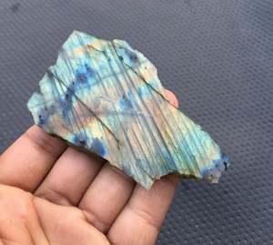 Espécimen Mineral Natural de labradorita, Gema suelta de alta calidad, hermosa envuelta de alambre, fabricación de joyería - Product Image 3
