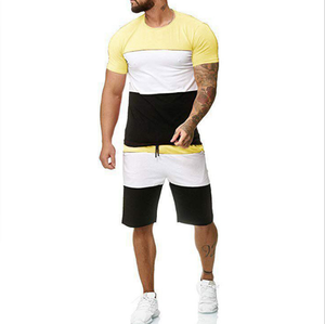 Ensemble de jogging pour hommes, 2 pièces, t-shirt imprimé, sous-vêtements décontractés, nouvelle collection 2020 - Product Image 4