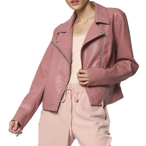 Vestes en cuir d'agneau pour femmes, chaudes et tendance pour l'hiver, respirantes, écologiques, imperméables, col roulé, étiquette personnalisée - Product Image 5