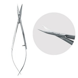 Tijeras de Cutícula de Acero Inoxidable de Alta Calidad, con Microresorte, para Diestros, Hojas Rectas y Curvas, Duraderas, para el Cuidado de las Uñas, OEM, Manicura - Product Image 3