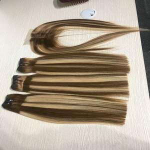 Extensiones de cabello humano vietnamita 100% sin procesar Color de Alta Luz Hueso recto Sin enredos Sin desprendimiento Precio al por mayor - Product Image 4