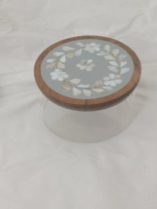 Stylish Canister Box For homeKitchenware Accessories pink Modern Design Glass Canister Round Box <b>storage</b> boxes & <b>bins</b> decorative - Product Image 3