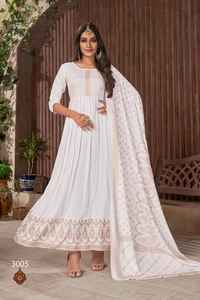 Ladies Reyon Gold Foil Printed <b>Suit</b> Set Kurta <b>Pant</b> and Dupatta Hand Work <b>for</b> Detailing - Product Image 3