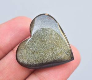 Gema de obsidiana dorada de grado AAA, cabujón, joyería suelta, Colgante de Piedra, taxi - Product Image 3