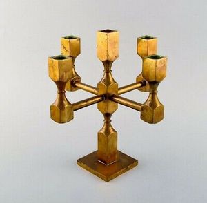 Antique Selling <b>Brass</b> Metal Candle <b>Holder</b> Wedding Home Hotel Decoration Centerpiece Bedside <b>Candlestick</b> Cheap Price Candelabra - Product Image 2