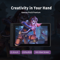Tablette graphique numérique Huion KAMVAS PRO 16, écran LCD interactif pour la conception 3D et l'animation professionnelle