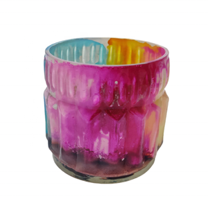 ขวดแก้วใส่เทียนทำมือสุดหรูมีหลายสีประดับด้วยหินอ่อนมีหลายเฉดสีแบบเรียบง่ายกำหนดเองได้ - Product Image 1