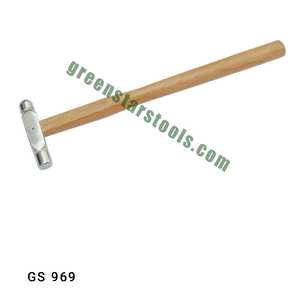 GS 969 1oz Bola de madera Pein Martillo Herramienta de joyería esencial para joyeros - Product Image 1