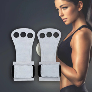 Agarre de la mano de elevación entrenamiento gimnasio guantes Palma protección para Pull-ups de gimnasia Cruz almohadillas - Product Image 5