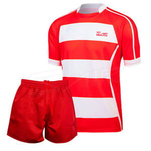 Camiseta de Rugby Sublimada Transpirable con Diseños Personalizados al por Mayor, Uniforme de Fútbol, 100% Poliéster - Product Image 6