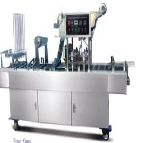 Máquina de enchimento de copo de água mineral automática, máquina de enchimento e vedação de copo curd para venda 2021 preço