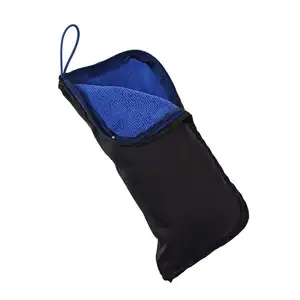 Melhor Preço Coral Fleece Microfibra Folding Umbrella Bag Caso Impermeável