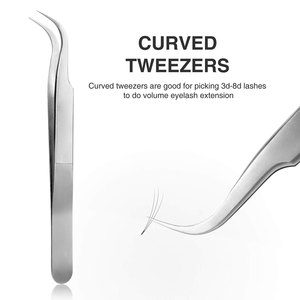 Pakistan Manufactured Stainless Steel Eyelash Tweezer <b>Kit</b> with Custom Logo & Size Options Fine & Perfect Grip Durable & Reusable - Product Image 5