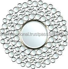 <b>Gold</b> Powder Coated Iron Wire Wall <b>Mirror</b> Elegant Home Decorative Item - Product Image 2