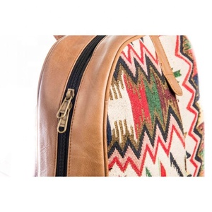 LW-mochila de cuero de alta calidad para mujer, bolso escolar hecho a mano - Product Image 4
