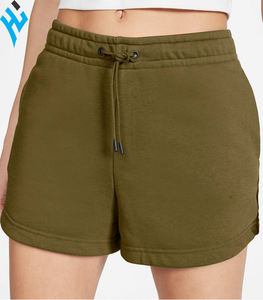 Huzaima-pantalones cortos esenciales de alta calidad para mujer, Shorts informales con cordón de cintura elástica, a la moda - Product Image 2