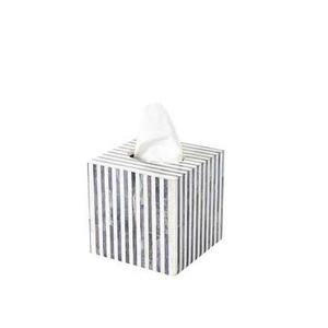Caja de pañuelos con incrustaciones de hueso, nuevo diseño, caja de pañuelos de resina y hueso, accesorios de decoración para mesa de cocina y soporte para servilletas - Product Image 1