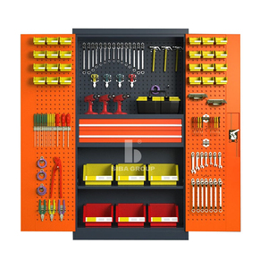 Hot Selling Workshop Storage Equipment Cabinet 2 Swing Door Metal Garage Storage Cabinet Steel Tool Cabinet
