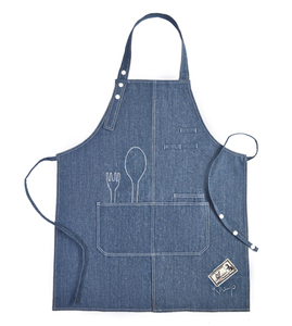 ผ้ากันเปื้อนแขนกุดผ้าเชฟญี่ปุ่น,ผ้าคอตตอนทำอาหารทำขนมปังลินินยาวขนาดใหญ่ - Product Image 5