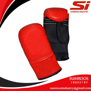 นวมชกมวยไทยสำหรับฝึกซ้อมถุงมือหนังสังเคราะห์ถุงมือชกมวยแบบปรับแต่งได้สำหรับทั้งชายและหญิง - Product Image 4