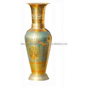 ชุดแจกันดอกไม้ทองเหลืองตกแต่งบ้าน - Product Image 6