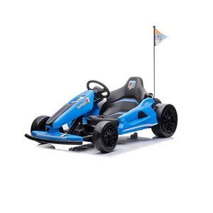 Kids Ride On Electric Drift Go Kart 24v Blue