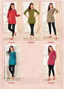 ใหม่ฤดูร้อนพิเศษฝ้าย Kurti สำหรับสุภาพสตรีขายส่งอัตราต่ำสุราษฎร์อินเดียสำนักงานสวมใส่บอลลีวูดสไตล์การออกแบบล่าสุดที่น่าสนใจ - Product Image 6