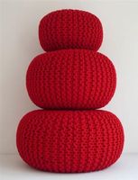 Indische seil hocker gestrickte hocker