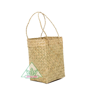 Bolso de playa hecho a mano de paja para verano, cesta, sedge - Product Image 3