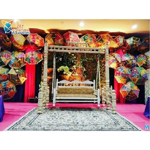 Splendid Sangeet <b>Swing</b> <b>Seat</b> for Stage Breathtaking Mehndi Sangeet Sankheda Jhoola Garba Ceremony Decoration with Sankheda <b>Swing</b> - Product Image 1