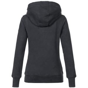 Sudaderas con capucha de manga larga para mujer Color sólido 100% algodón Logo frontal con cordones Colección de otoño e invierno - Product Image 3