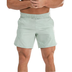 กางเกงขาสั้นลายนูนสำหรับผู้ชายสำหรับฤดูร้อนของ2023เสื้อผ้าแนวสตรีทลำลองลายสีพื้นพร้อมคุณสมบัติต่อต้านริ้วรอยเป็นมิตรกับสิ่งแวดล้อมโลโก้ตามสั่ง - Product Image 4