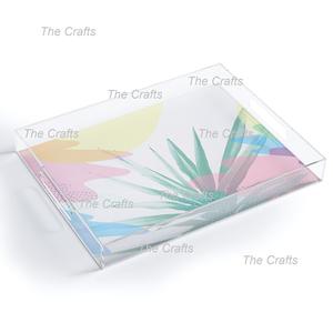 Plateau de service en acrylique pour les collations alimentaires au chocolat et aux fruits Plateau d'ustensiles de cuisine de qualité supérieure le plus vendu en Inde - Product Image 2