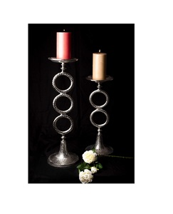 MODERN <b>CIRCLE</b> CANDLE HOLDER By BRASSWORLD INDIA - Product Image 1