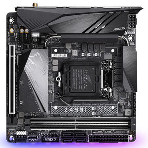 Carte mère de jeu GIGABYTE Z490I AORUS ULTRA Mini ITX avec socket <span class=keywords><strong>Intel</strong></span> LGA 1200, chipset Z490, prend en charge les processeurs <span class=keywords><strong>Intel</strong></span> de 10e génération - Product Image 2