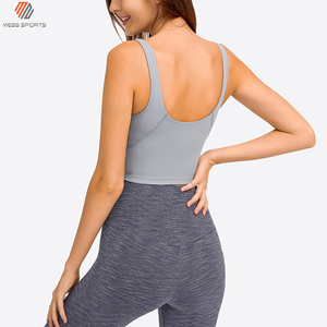 Top Deportivo Corto de Cuello Alto para Mujer, Espalda Cruzada, Sin Varillas, Absorbe el Sudor, Secado Rápido, Ecológico, para Fitness y Entrenamiento, Tallas Grandes - Product Image 4