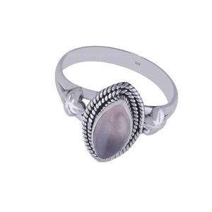 Gran oferta, anillo Vermeil de eternidad de piedras preciosas de cuarzo rosa de Plata de Ley 925, proveedor de joyería de plata elegante hecha a mano - Product Image 2
