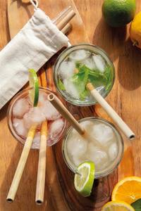 Pajitas de bambú natural Ecológico, sostenible 2024 Fabricación de paja de Vietnam Artesanía de alta calidad - Product Image 2