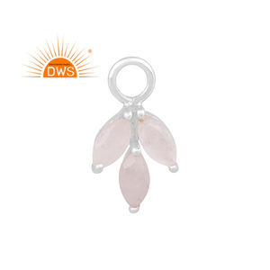 925 Fine argent sterling naturel arc-en-ciel pierre de lune design floral pendentif bijoux 925 Fine Sterling Silver Natural Rainbow Moonst - Product Image 1