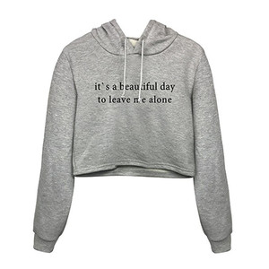 Sudaderas con capucha para mujer, top corto de alta calidad con diseño personalizado, novedad - Product Image 4