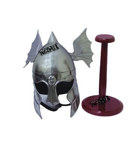 Casco Medieval de acero de calibre 18, armadura pulida de plata, Caballero - Product Image 4