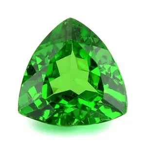 " 3mm To 6mm Trillion Cut Natural Tasvorite Or Green Garnet " Wholesale Price Fine Quality Faceted Loose Gemstone "