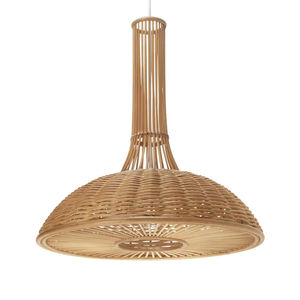 Handwoven Wicker Rustic Farmhouse Long <b>Neck</b> Pendant Lamp Natural Brown Rattan Lampshade Environmental Friendly Vietnam Wholesale - Product Image 2