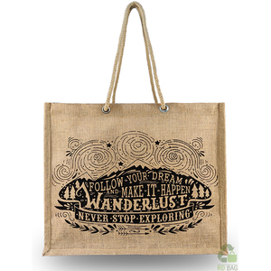 Bolso de compras de yute con logotipo personalizado, bolso de lona con asa de hombro de algodón, bolso de supermercado de diseñador personalizado - Product Image 4