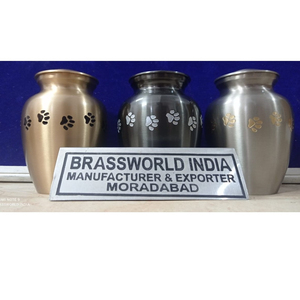 Urna para Cenizas de Mascotas Estilo Americano de Metal de Brassworld India - Product Image 1